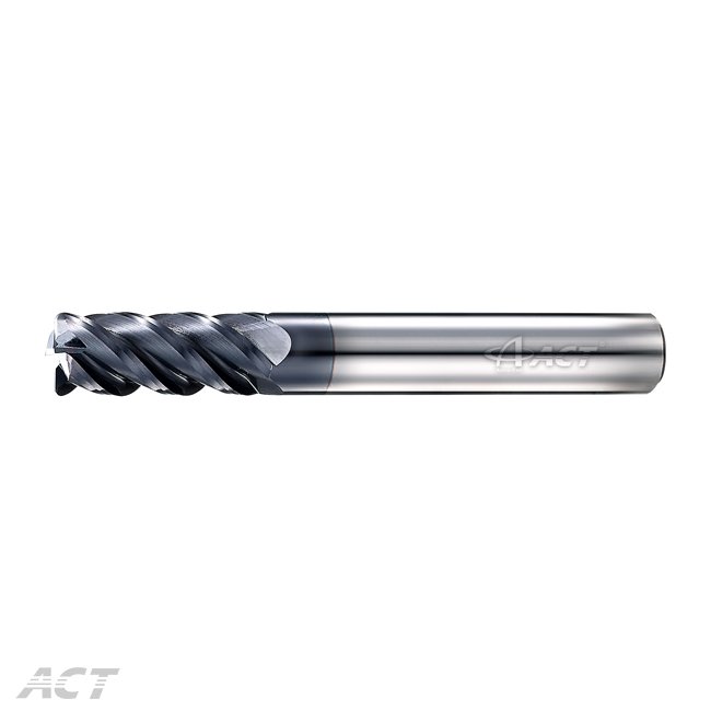 (4NBL) 4 Flute Long Shank 45° Corner Radius - HRC50-60