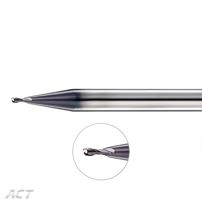 (2SES) 2 Flute Micro Diameter Square Endmill