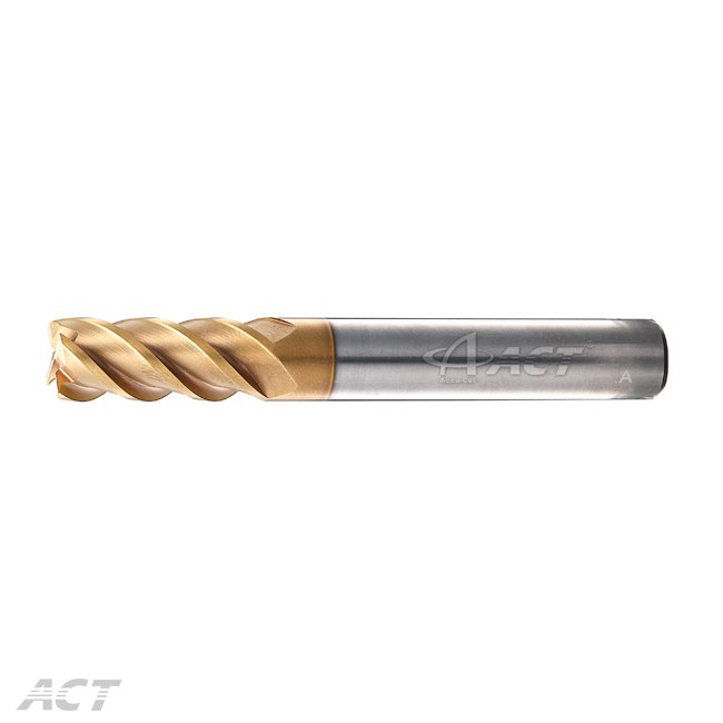 (SX4KEL) 4 Flute High-hardness High-speed Long Shank 45° Square Endmill - HRC60 and above