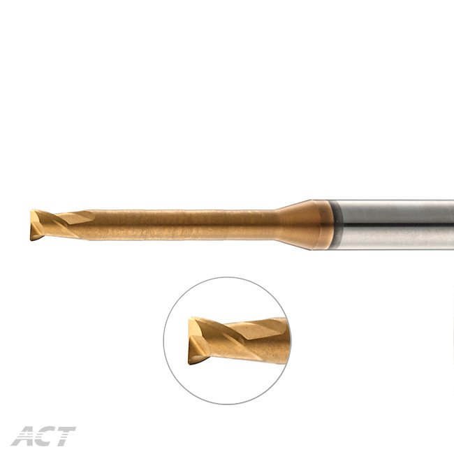 (SX2NUBL) 2 Flute High-hardness High-speed Long Shank Corner Radius - For Deep Machining and Heat Treatment