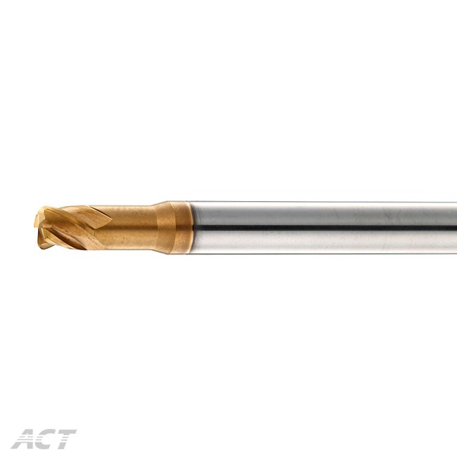 (SX4NUB) 4 Flute High-hardness High-speed 45° Corner Radius - For Deep Machining and Heat Treatment