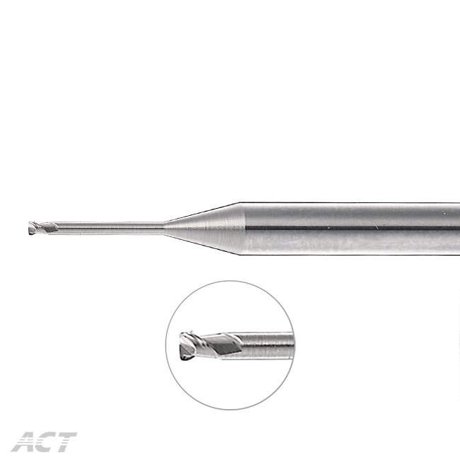 (A2NUB) 2 Flute 45° Corner Radius - For Deep Machining