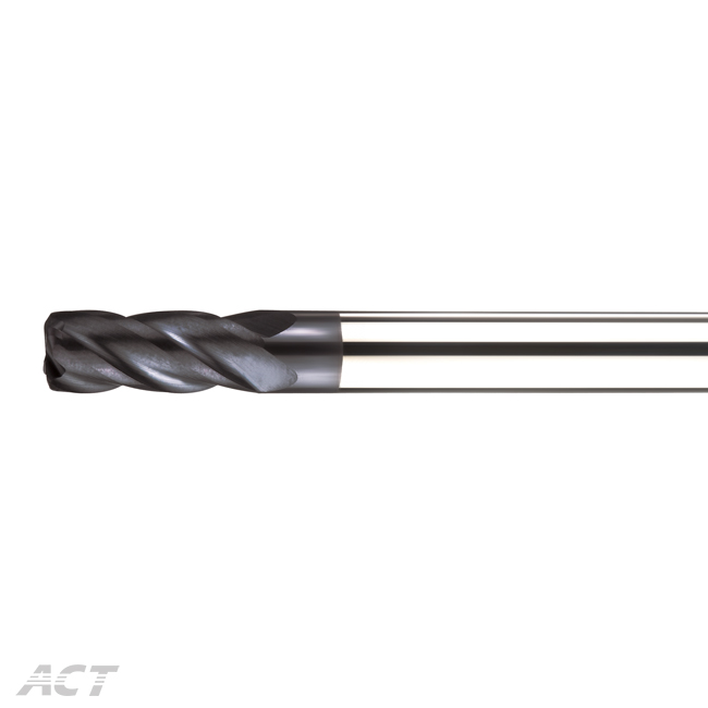 (A4NBL) 4 Flute Long Flute 35° Corner Radius - HRC50-60