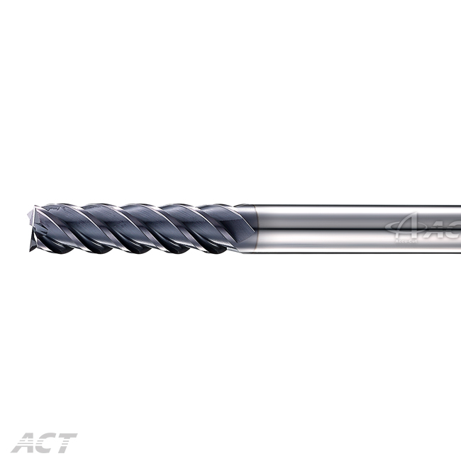 (4SKEL) 4 Flute Long Shank 45° Square Endmill